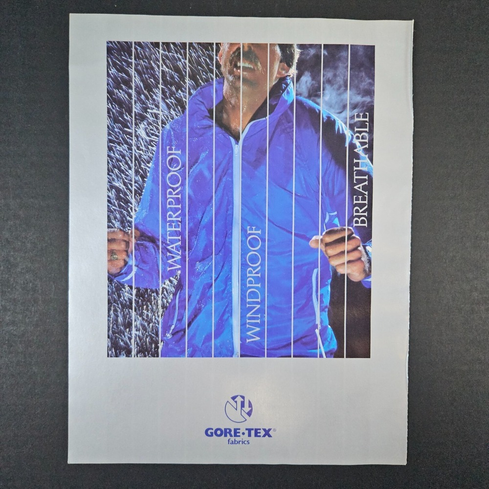 1983 Gore-Tex Fabrics‎ Vintage Print Ad Waterproof Windproof Breathable Weather